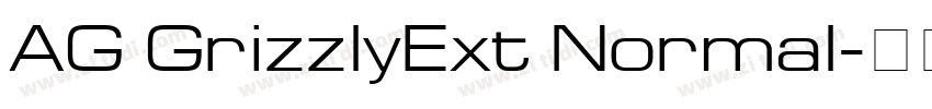 AG GrizzlyExt Normal字体转换